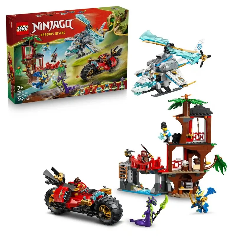 NINJAGO® 71857 Souboj nindža vozidel a domek na stromě