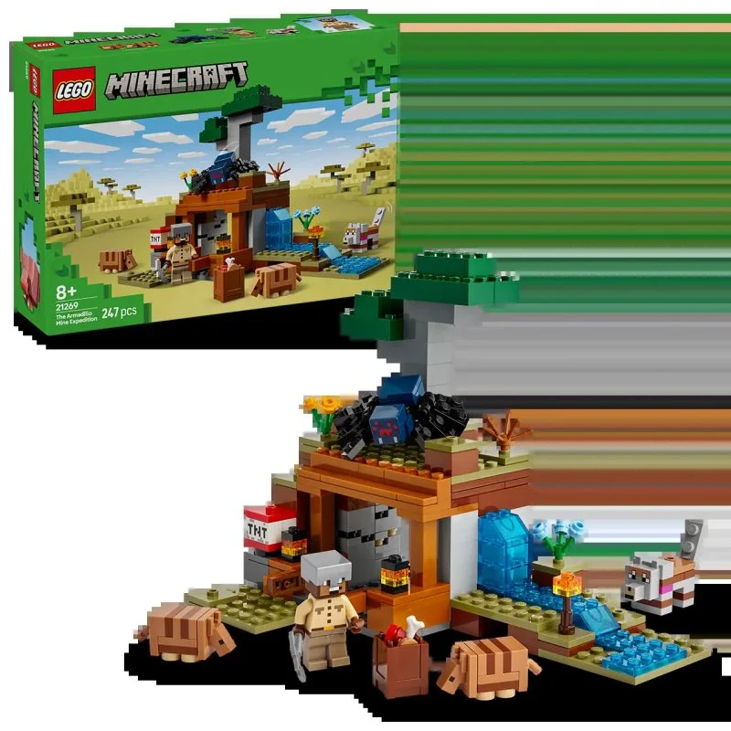 Minecraft® 21269 Výprava do dolu a pásovec