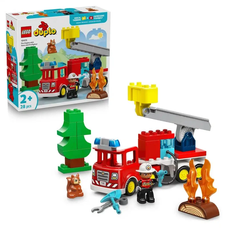 DUPLO® 10473 Hasičské auto s hadicí a hasičem