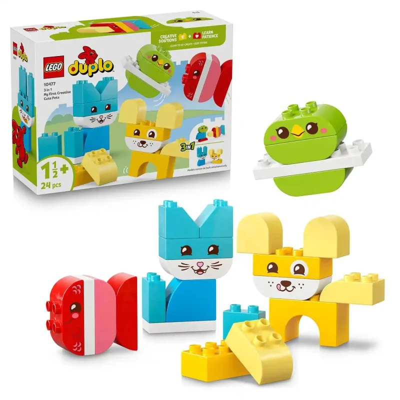 DUPLO® 10477 Roztomilí kreativní mazlíčci 3 v 1