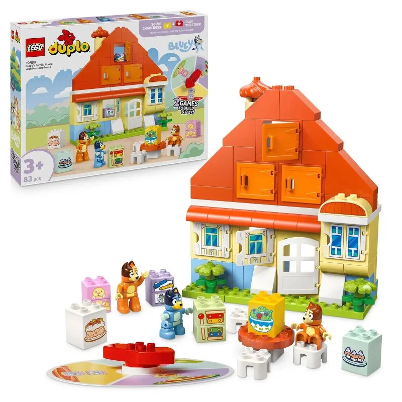 DUPLO® 10459 Dům Bluey a paměťová hra