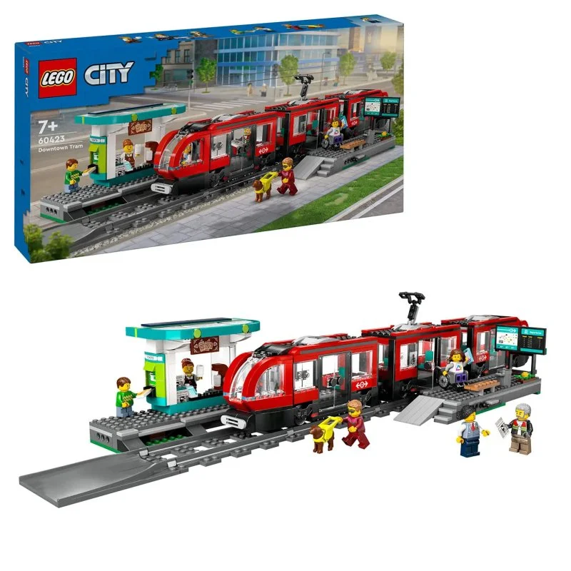 City 60423 Tramvaj a zastávka v centru města
