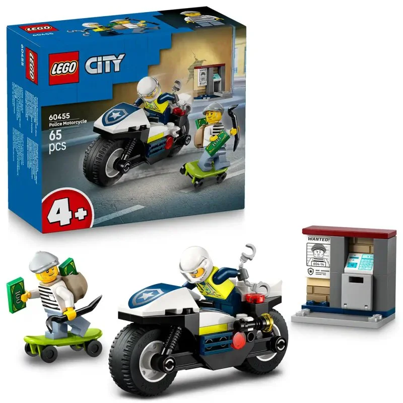 City 60455 Honička na policejní motorce