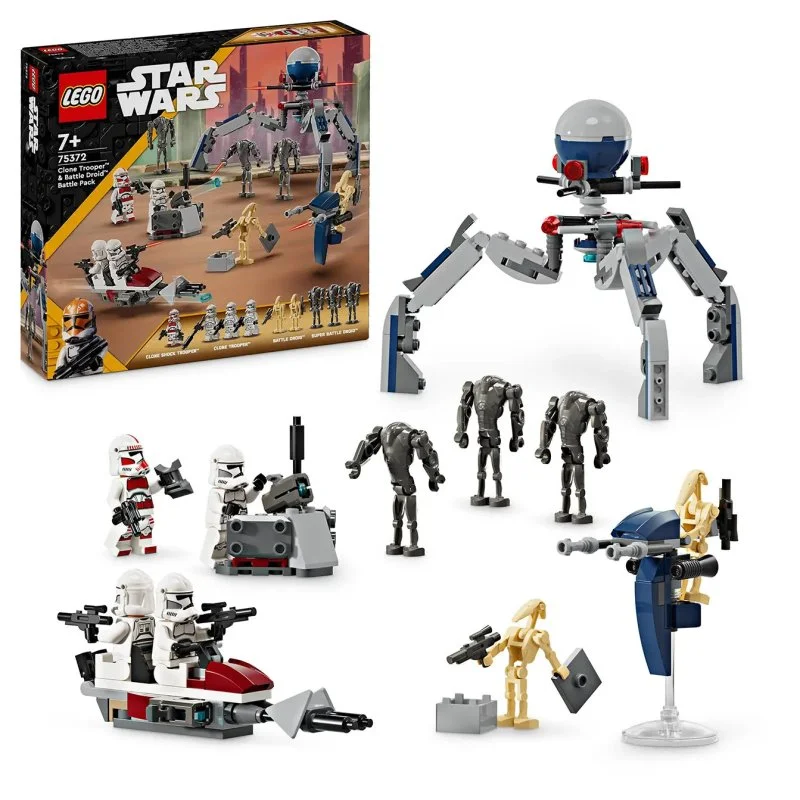 Star Wars™ 75372 Bitevní balíček klonového vojáka a bitevního droida