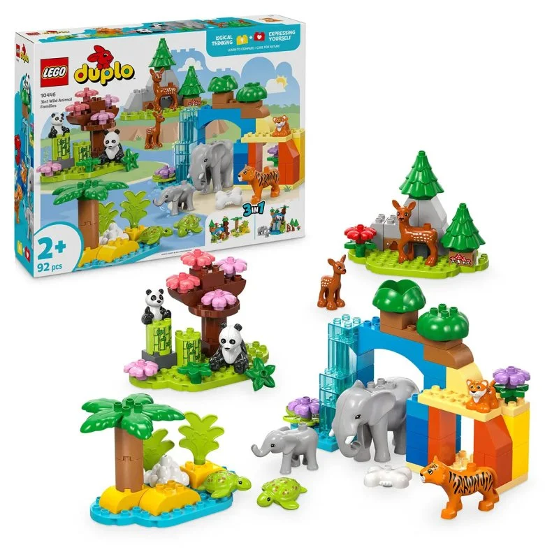DUPLO® 10446 Rodinky divokých zvířat 3 v 1