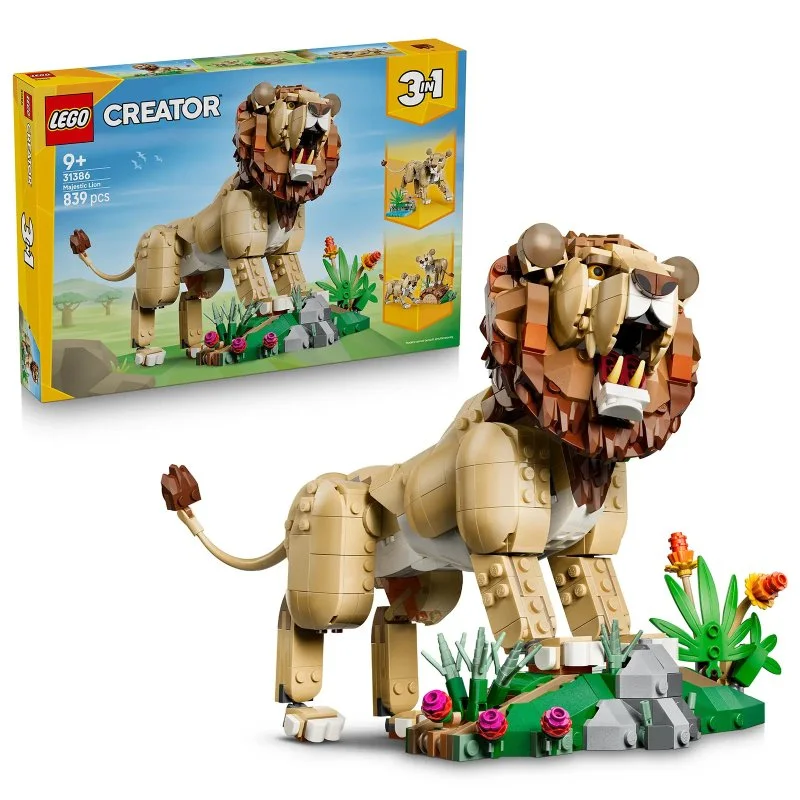 Creator 31386 Divoká zvířata: Majestátní lev