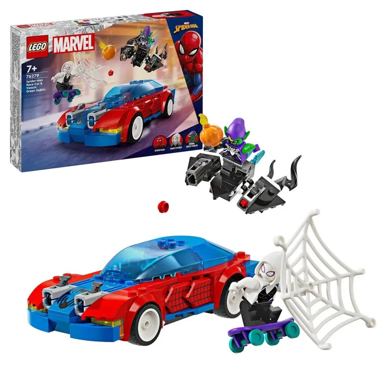 Marvel 76279 Spider-Manovo závodní auto a Venom Zelený goblin