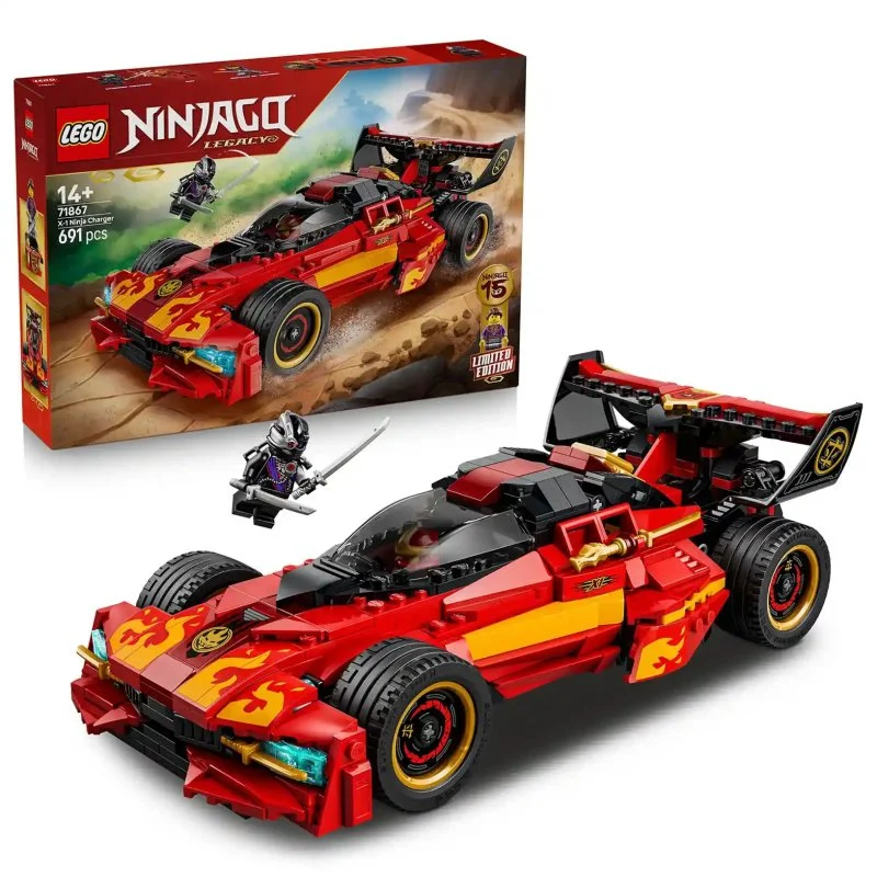 NINJAGO® 71867 Kaiův červený bourák: 15 let NINJAGO