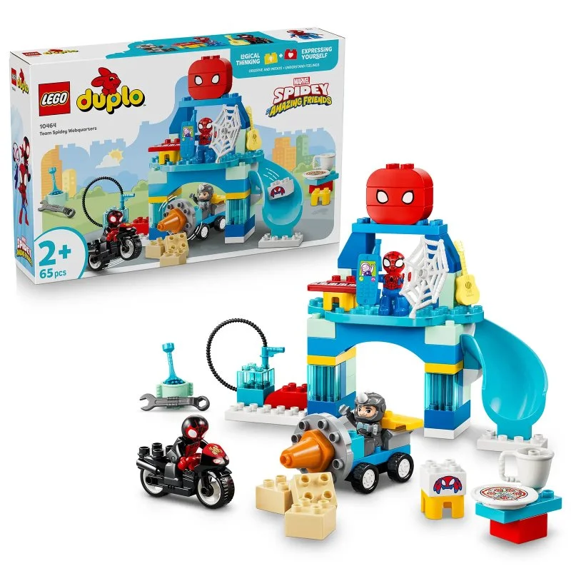DUPLO® 10464 Spideyho tým a pavoučí základna