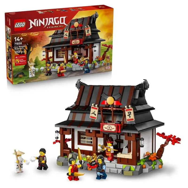 NINJAGO® 71858 Kovárna Čtyři zbraně: 15 let NINJAGO