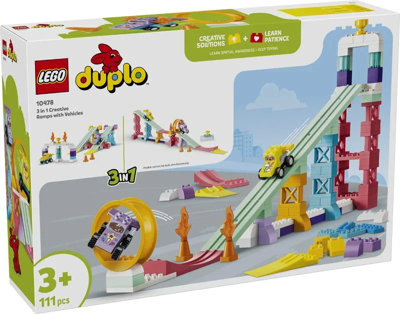 DUPLO® 10478 Kreativní rampy s autíčky 3 v 1