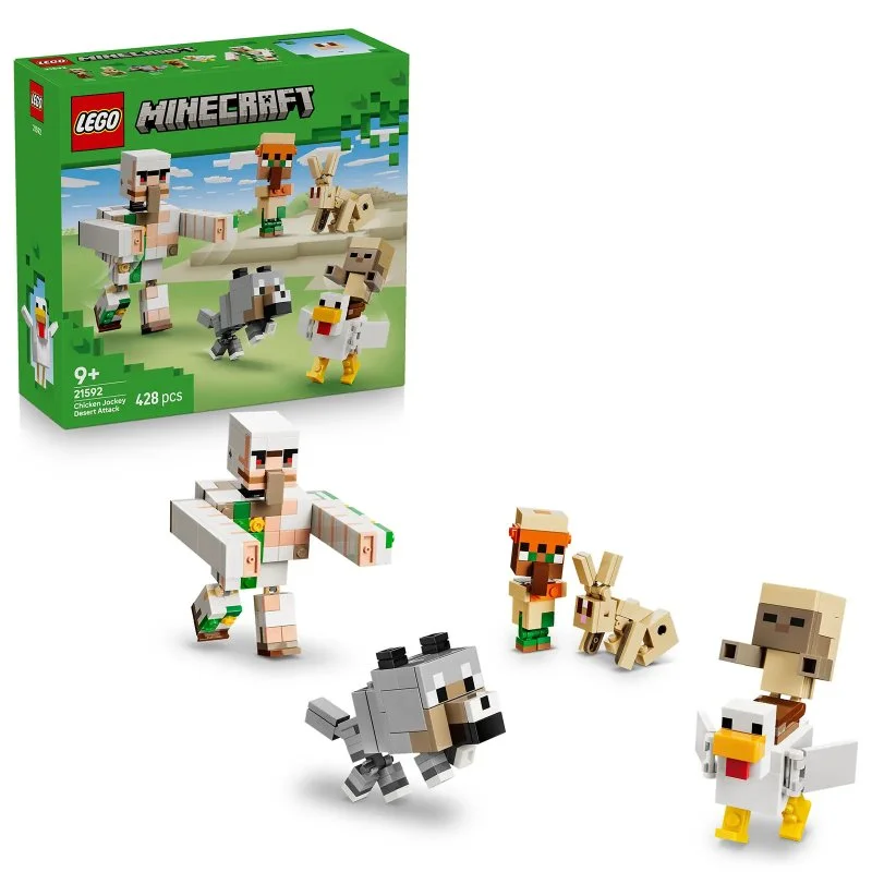 Minecraft® 21592 Kuřecí žokej a útok v poušti