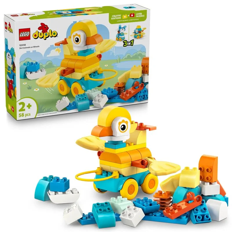 DUPLO® 10448 3 v 1: Zvířátka na kolečkách