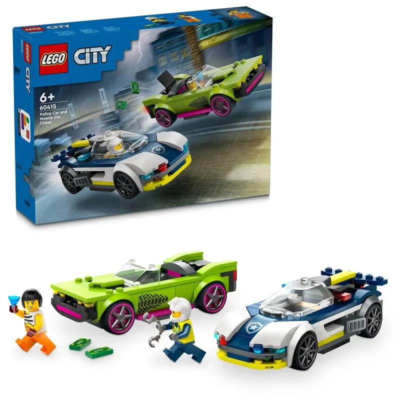 City 60415 Honička policejního auta a sporťáku