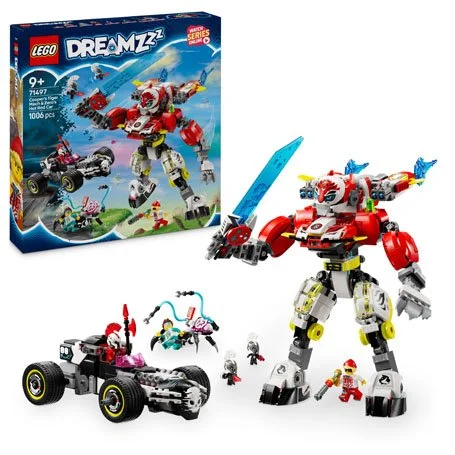 DREAMZzz™ 71497 Cooperův tygří robot a Zerův hot rod