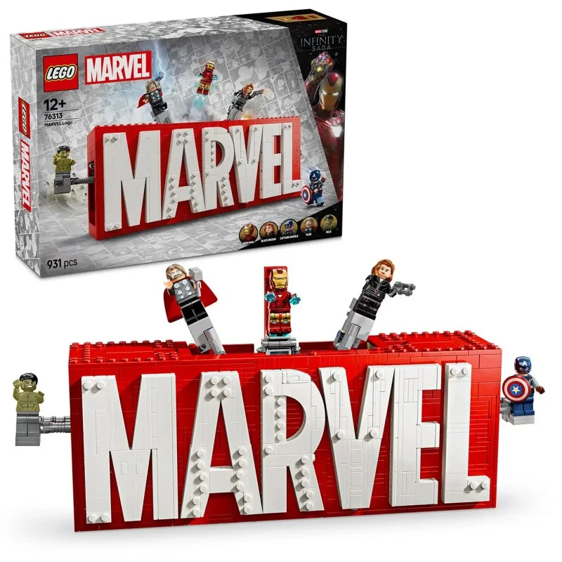 Marvel 76313 Logo MARVEL a minifigurky