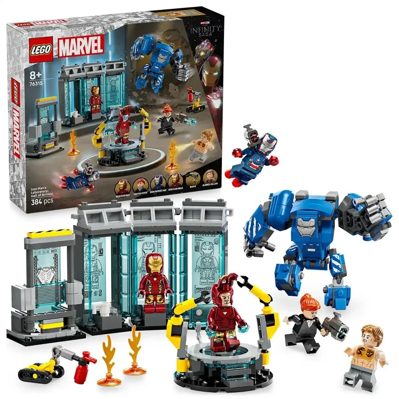 Marvel 76315 Iron Man a jeho laboratoř: Síň brnění
