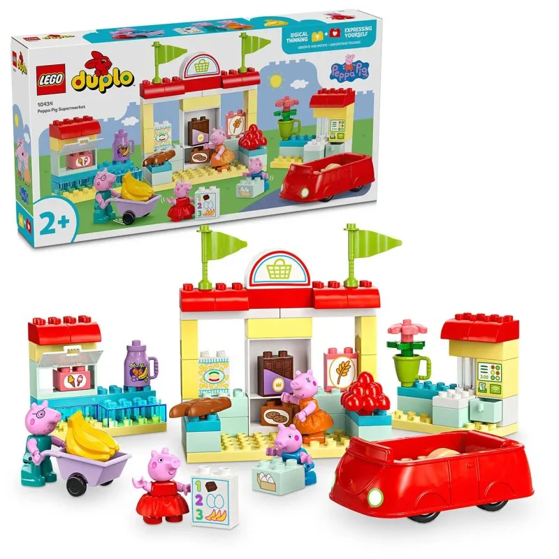 DUPLO® Prasátko Peppa 10434 Prasátko Peppa a supermarket