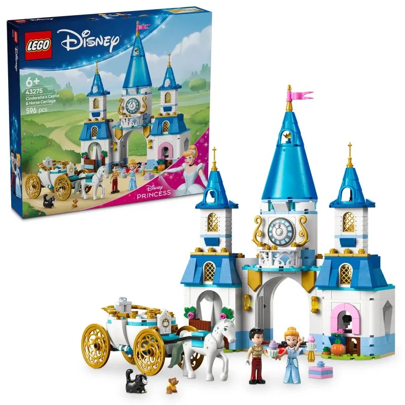 │ Disney Princess 43275 Popelčin zámek a kočár s koňmi