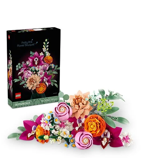 Botanicals 10342 Krásná kytice růžových květin
