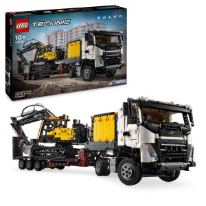 Technic 42175 Nákladní auto Volvo FMX a elektrický bagr Volvo EC230