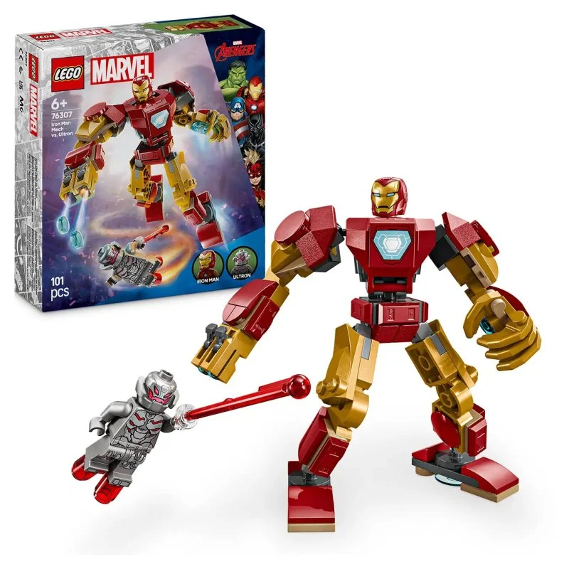Marvel 76307 Iron Man v robotickém obleku vs. Ultron