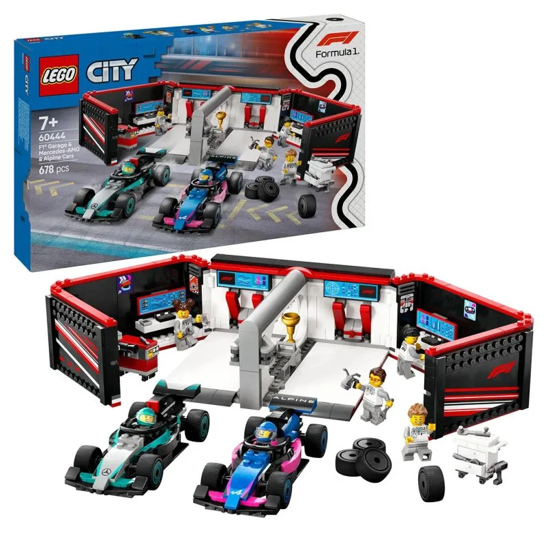 City 60444 Garáž F1® a vozy Mercedes-AMG a Alpine