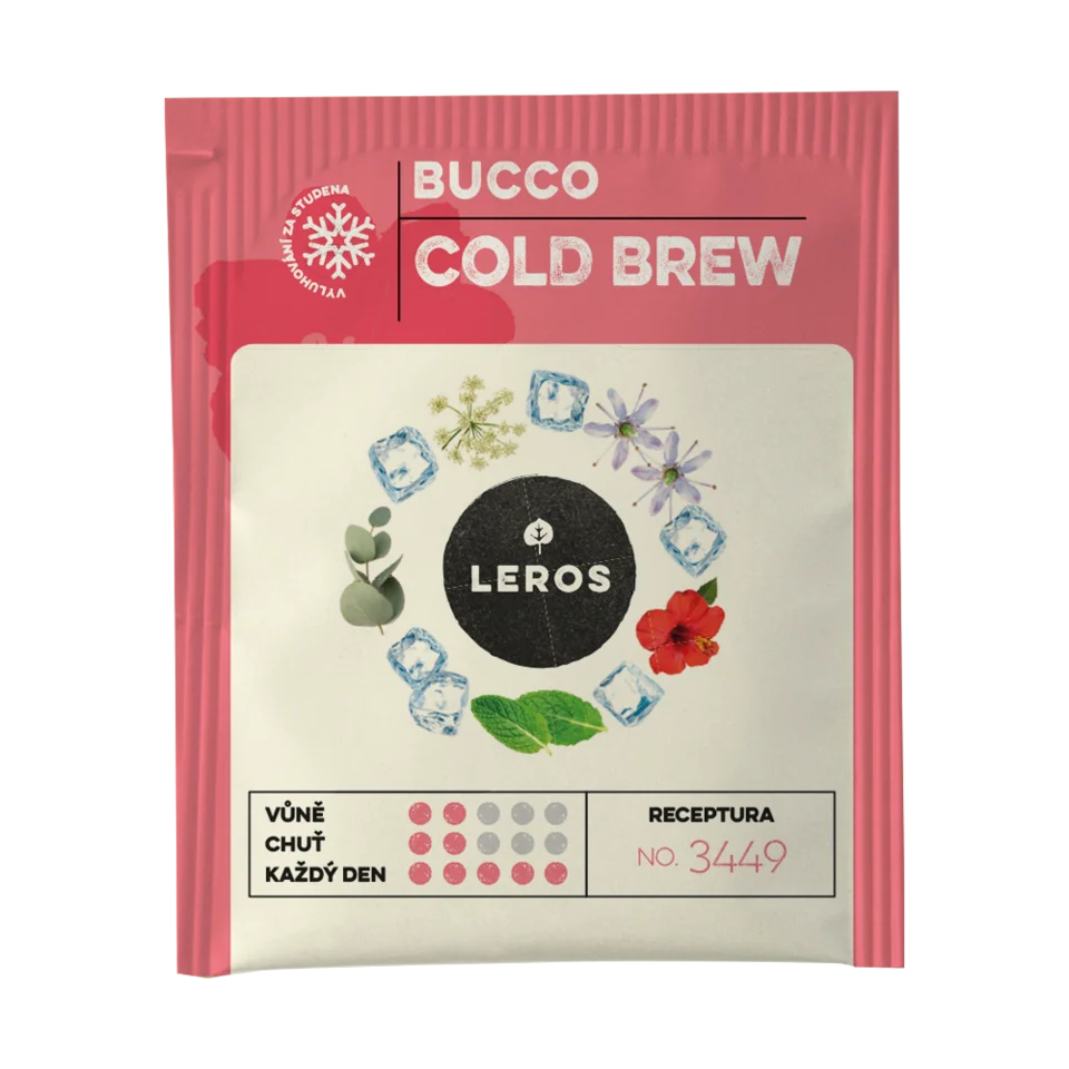 LEROS Bylinná směs Bucco Cold Brew - nálev. sáčky (20 x 1,5 g) - na přípravu ledového čaje