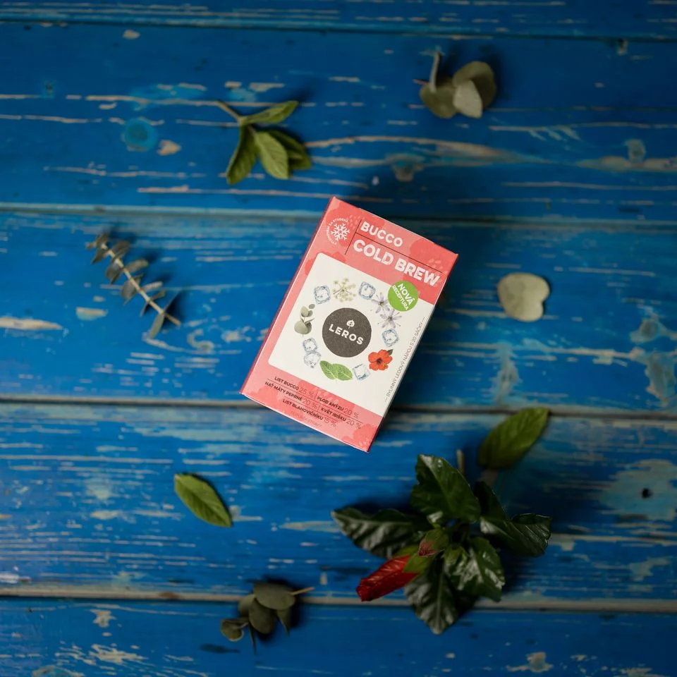 LEROS Bylinná směs Bucco Cold Brew - nálev. sáčky (20 x 1,5 g) - na přípravu ledového čaje