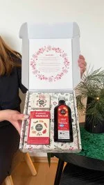 LEROS Dárková sada (3 ks) - Bylinkové Vánoce - bylinný sirup a 2 druhy čajů