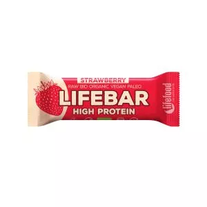 Lifefood Tyčinka Lifebar protein jahodová 47 g BIO   LIFEFOOD