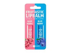 2K Lip Balm Set – dárková sada balzámů na rty Raspberry & Blueberry 2 × 4,2 g
