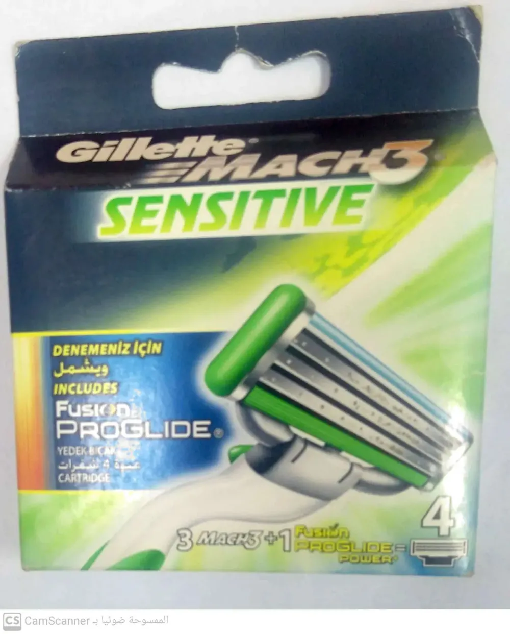 Mach3 Sensitive náhradní břity 4 ks pro muže