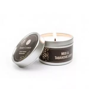 Kimmy Candles Malá sójová svíčka Med & Tabákové listy