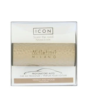 Millefiori Icon Metal Vanilla & Wood vůně do auta