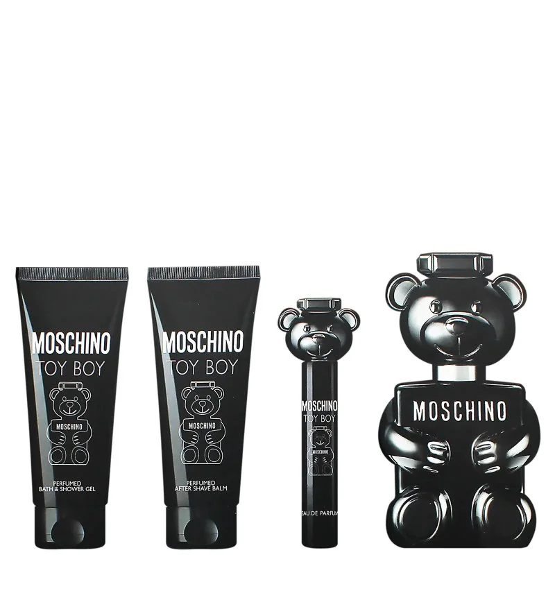 Toy Boy dárková sada 100 ml + balzám po holení 100 ml + sprchový gel 100 ml + parfémovaná voda parfémovaná voda pro muže