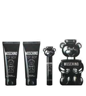 Moschino Toy Boy dárková sada 100 ml + balzám po holení 100 ml + sprchový gel 100 ml + parfémovaná voda parfémovaná voda pro muže