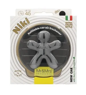 Mr&Mrs Fragrance Niki Titanium Chrome New Car vůně do auta