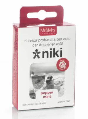 Mr&Mrs Fragrance Niki Pepper Mint náplň vůně do auta 1 ks