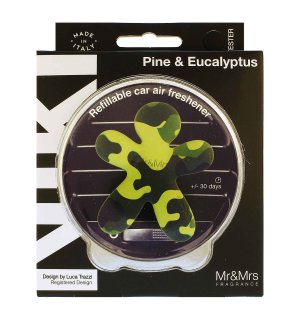 Mr&Mrs Fragrance Niki Pine & Eucalyptus vůně do auta pro muže