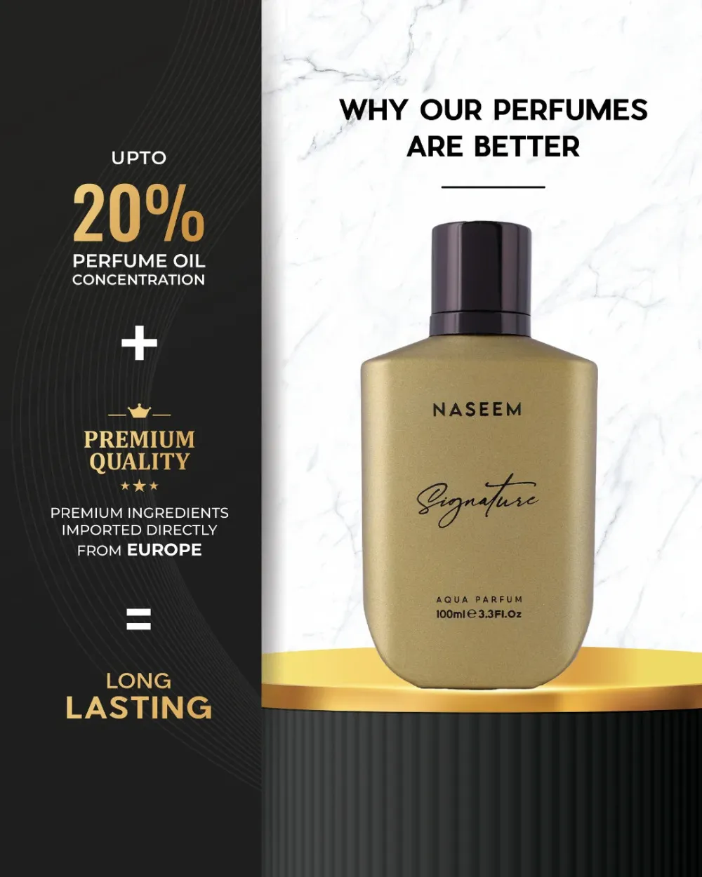 Signature Gold aqua parfém unisex 100 ml