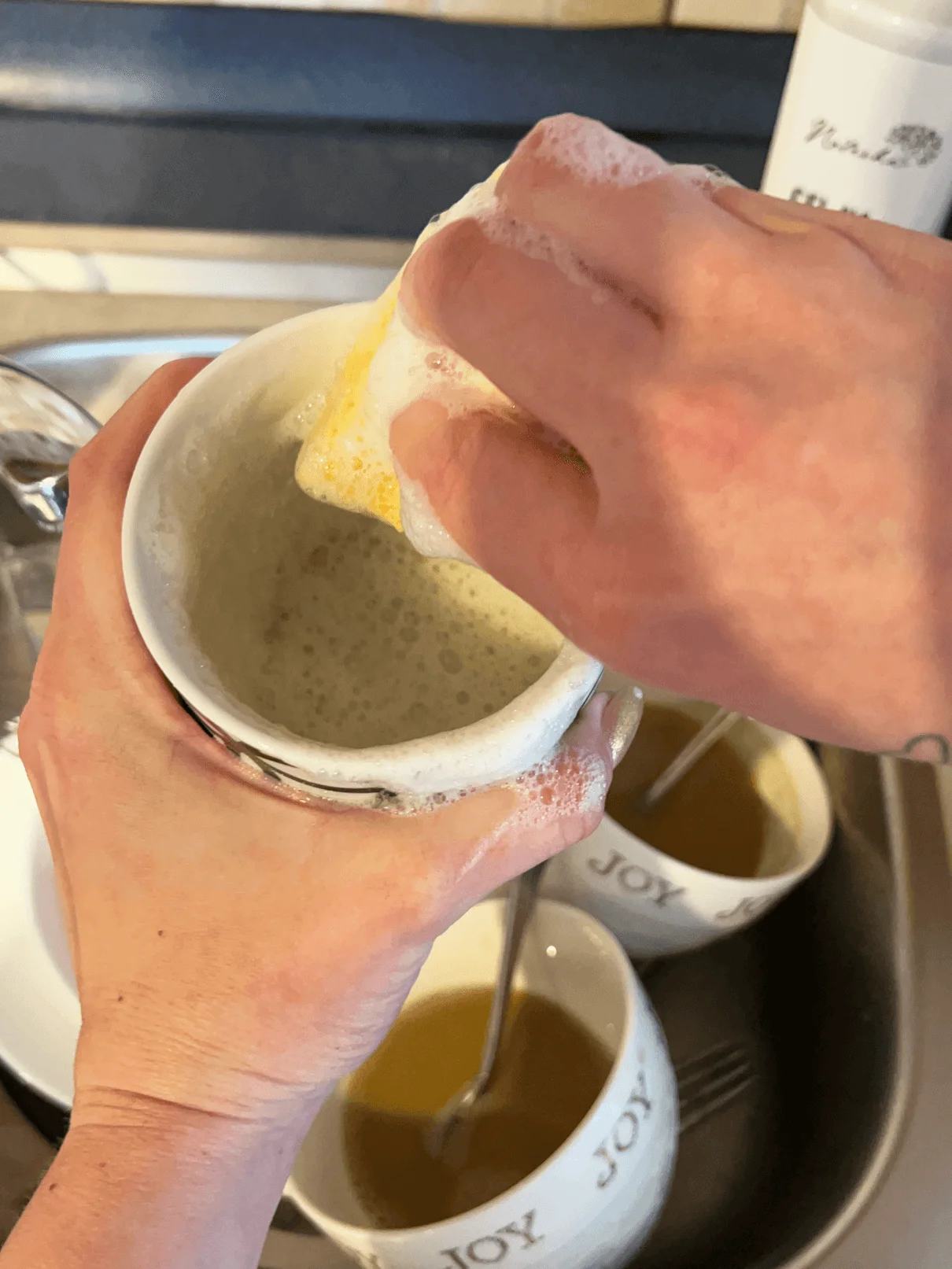 Natasha Gel na nádobí z kaštanů Citronová tráva 500 ml - bojovník s mastnotou šetrný k pokožce
