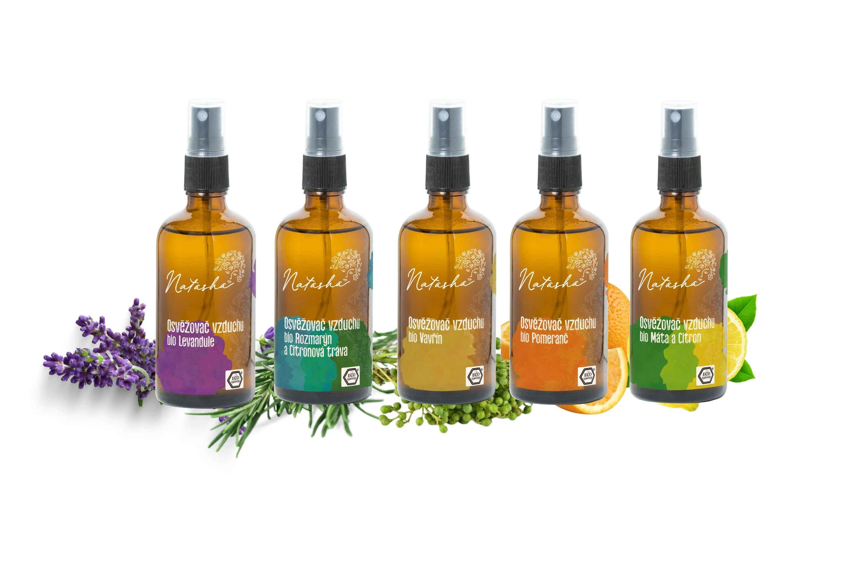 Natasha Osvěžovač vzduchu - Máta s citronem (100 ml) - zmírní stres a napětí