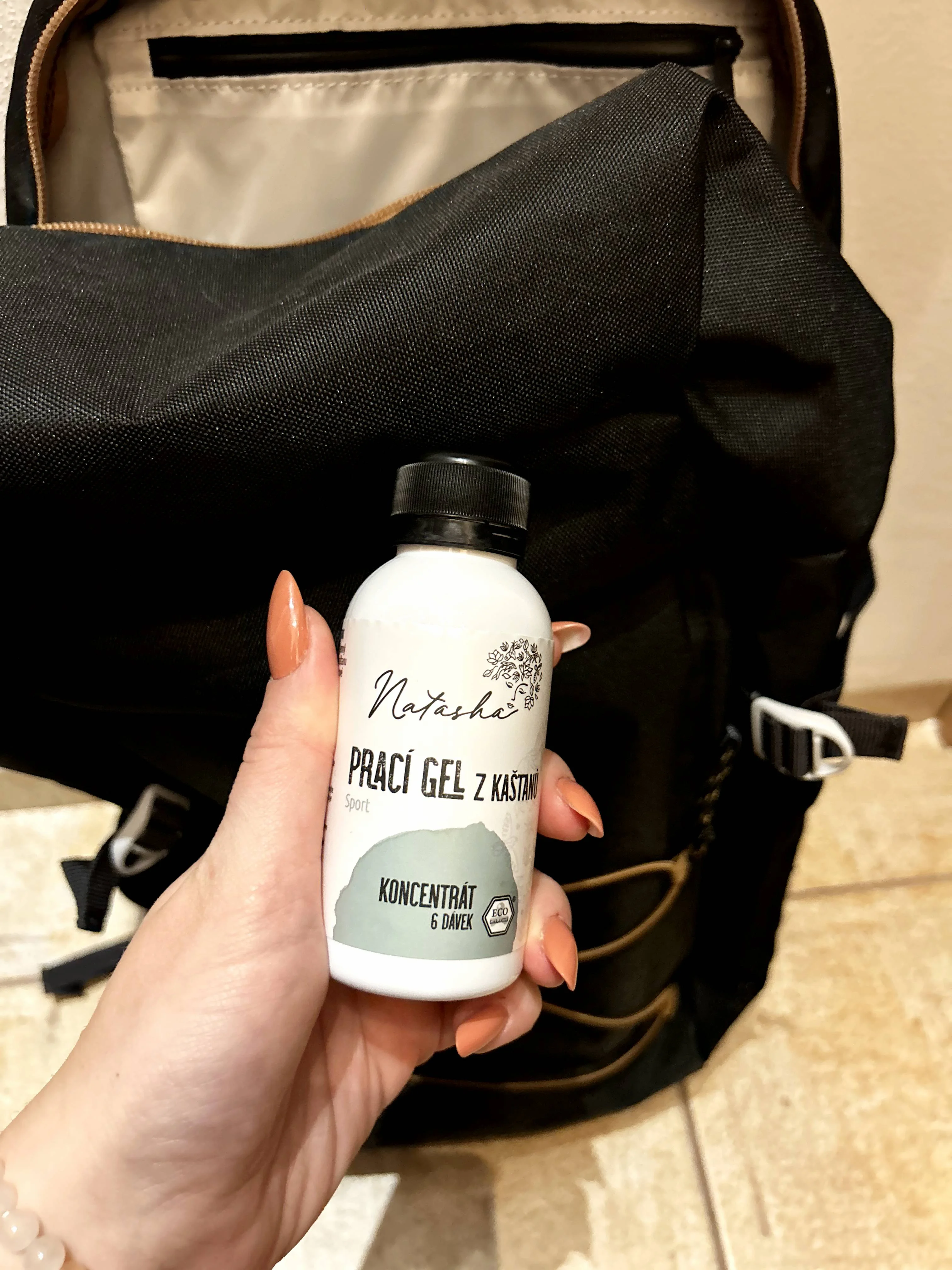 Natasha Prací gel z kaštanů Sport - koncentrát 500 ml - 33 pracích dávek v 500 ml