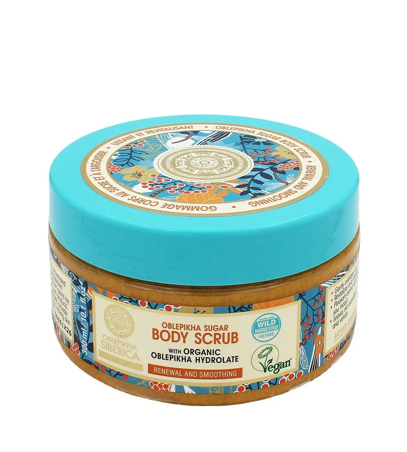 Oblepikha Siberica Renewal And Smoothing Body Scrub přírodní revitalizační tělový peeling 300 g