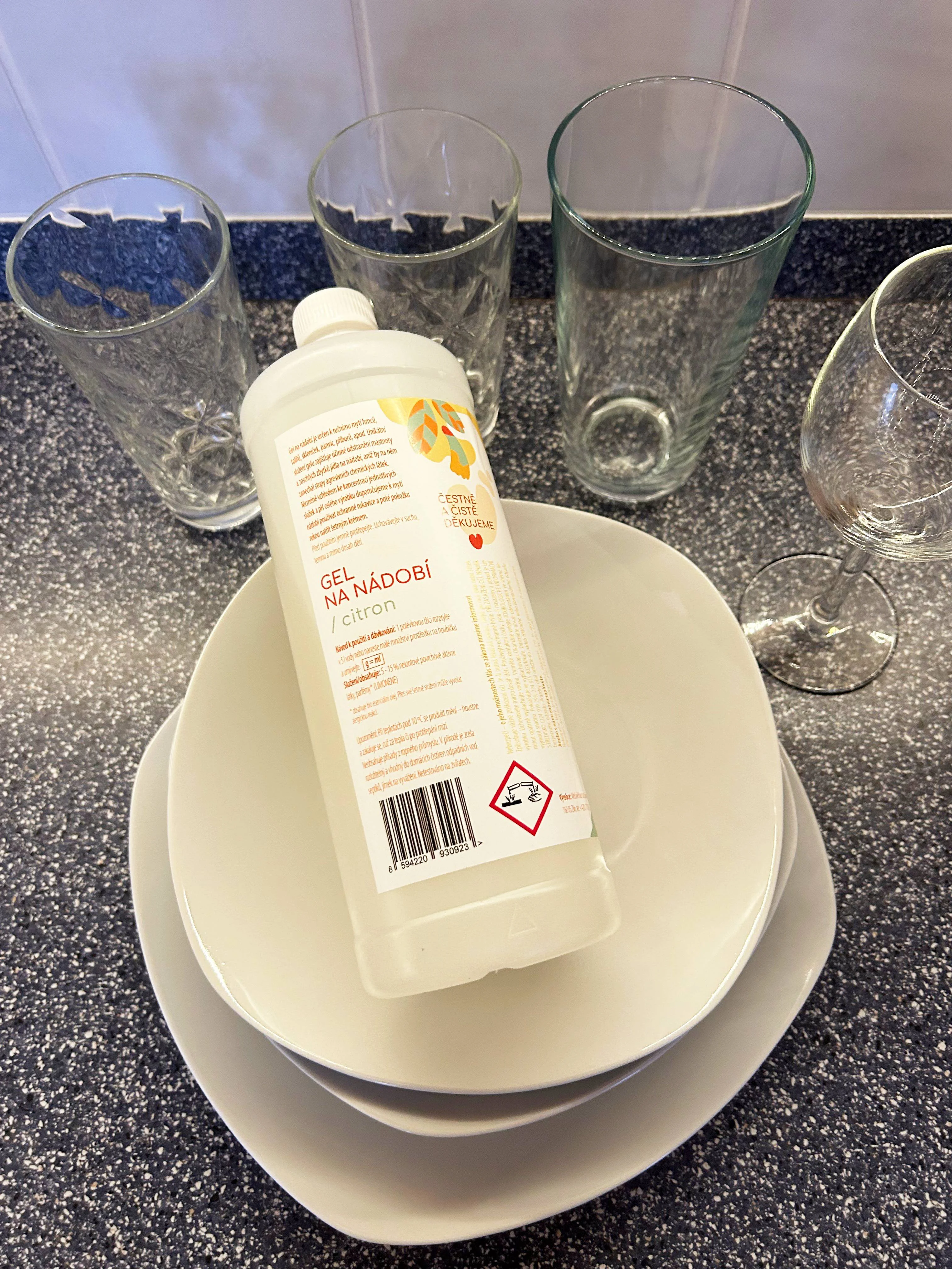 Natuty Gel na nádobí s vůní citronu (1 l)