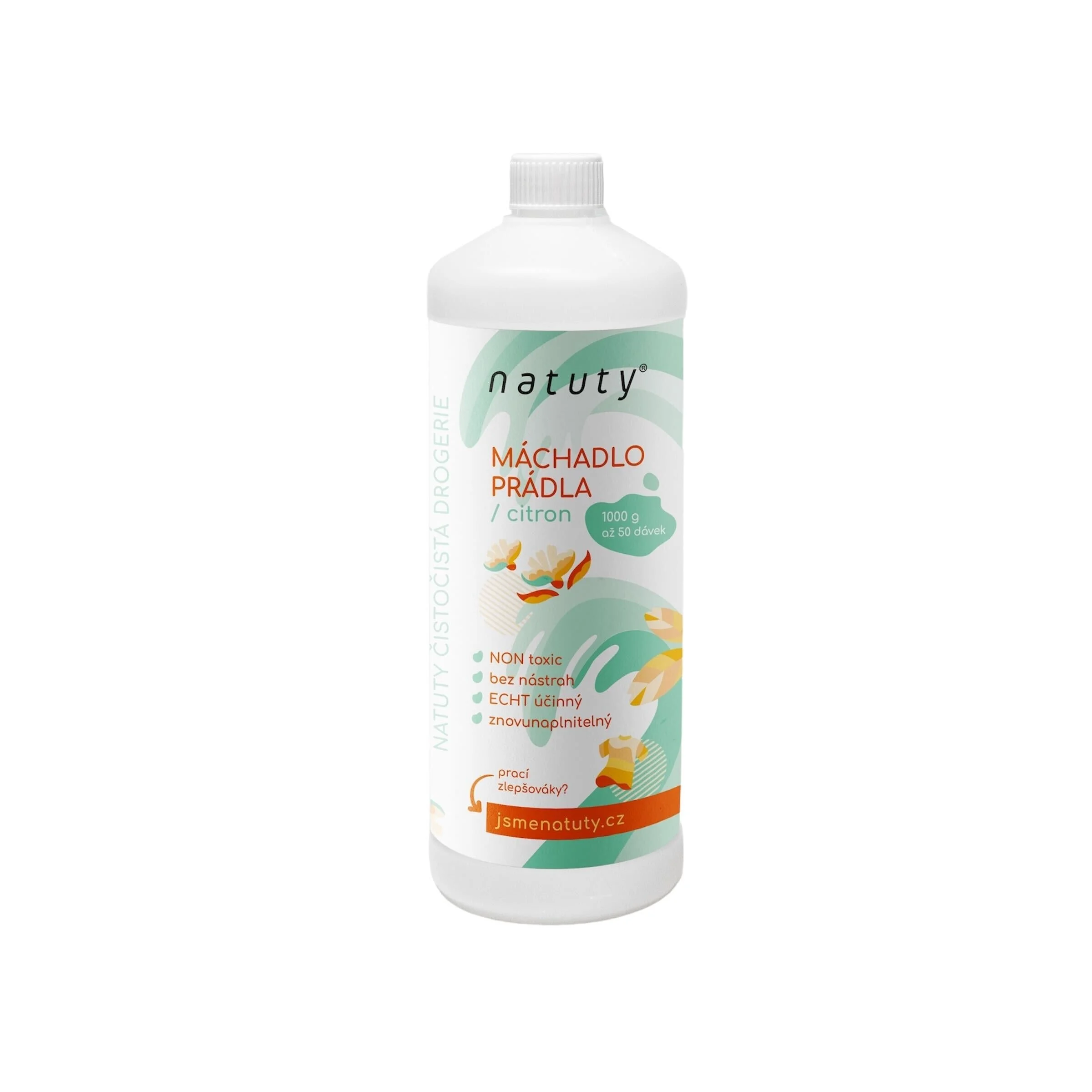 Natuty Máchadlo prádla s vůní citronu 1 l