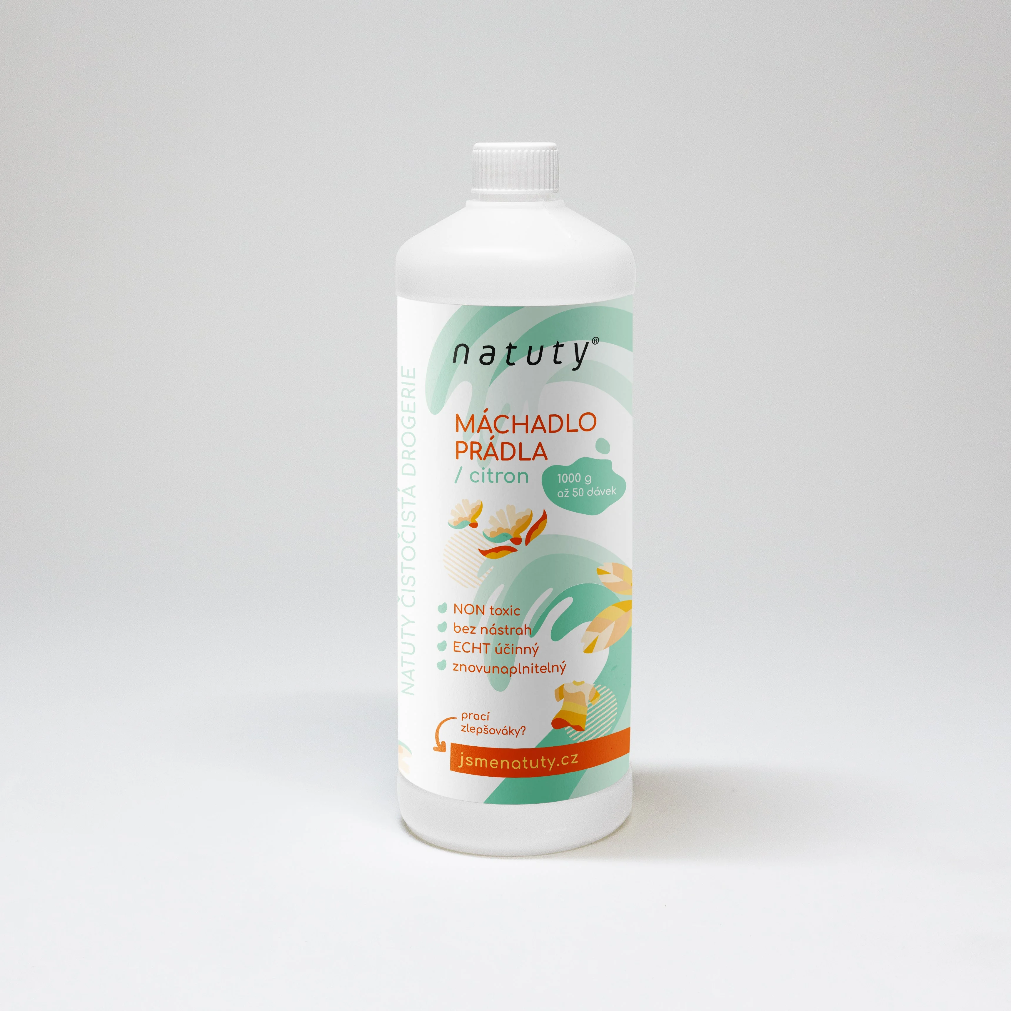Natuty Máchadlo prádla s vůní citronu 1 l