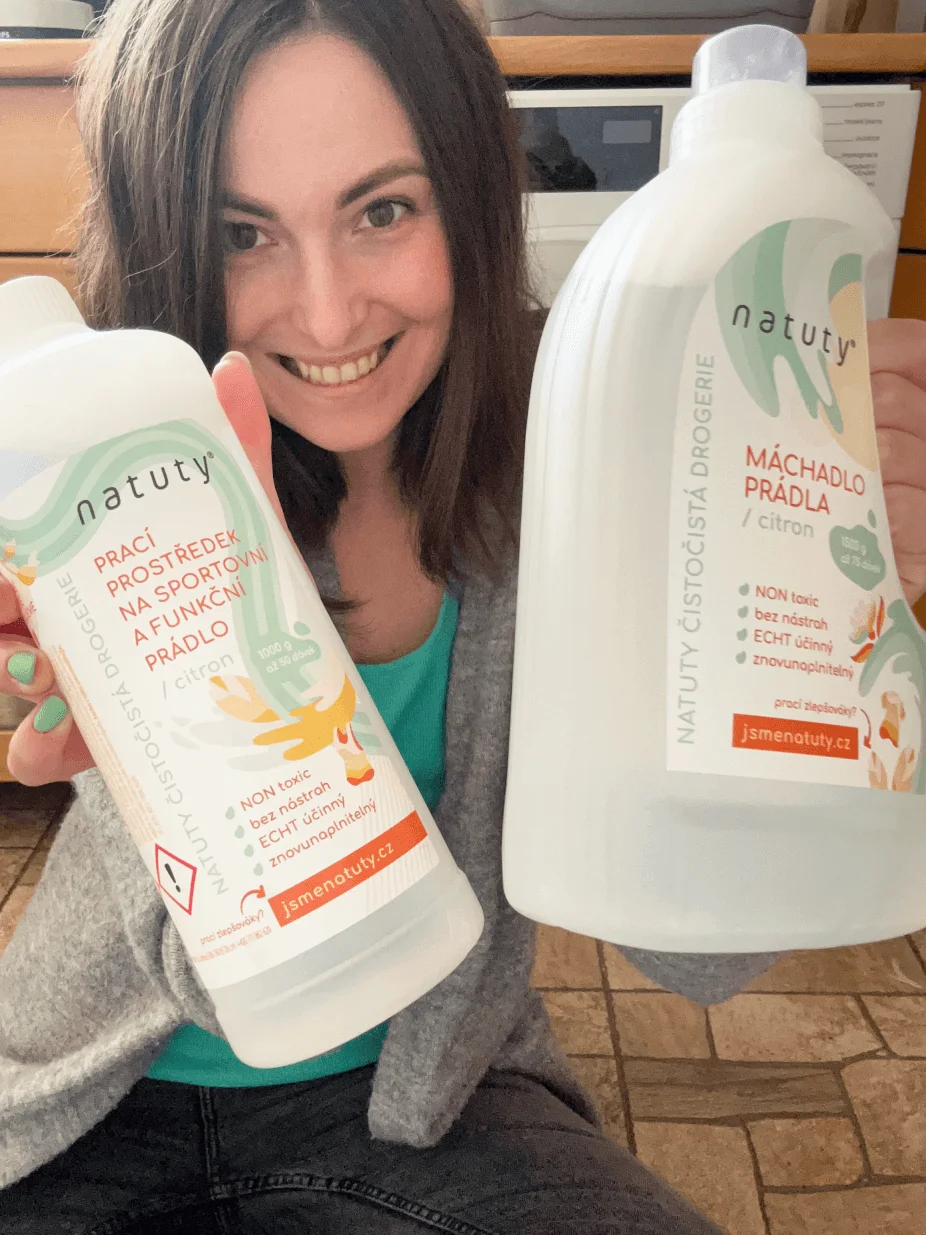 Natuty Máchadlo prádla s vůní citronu 1.5 l