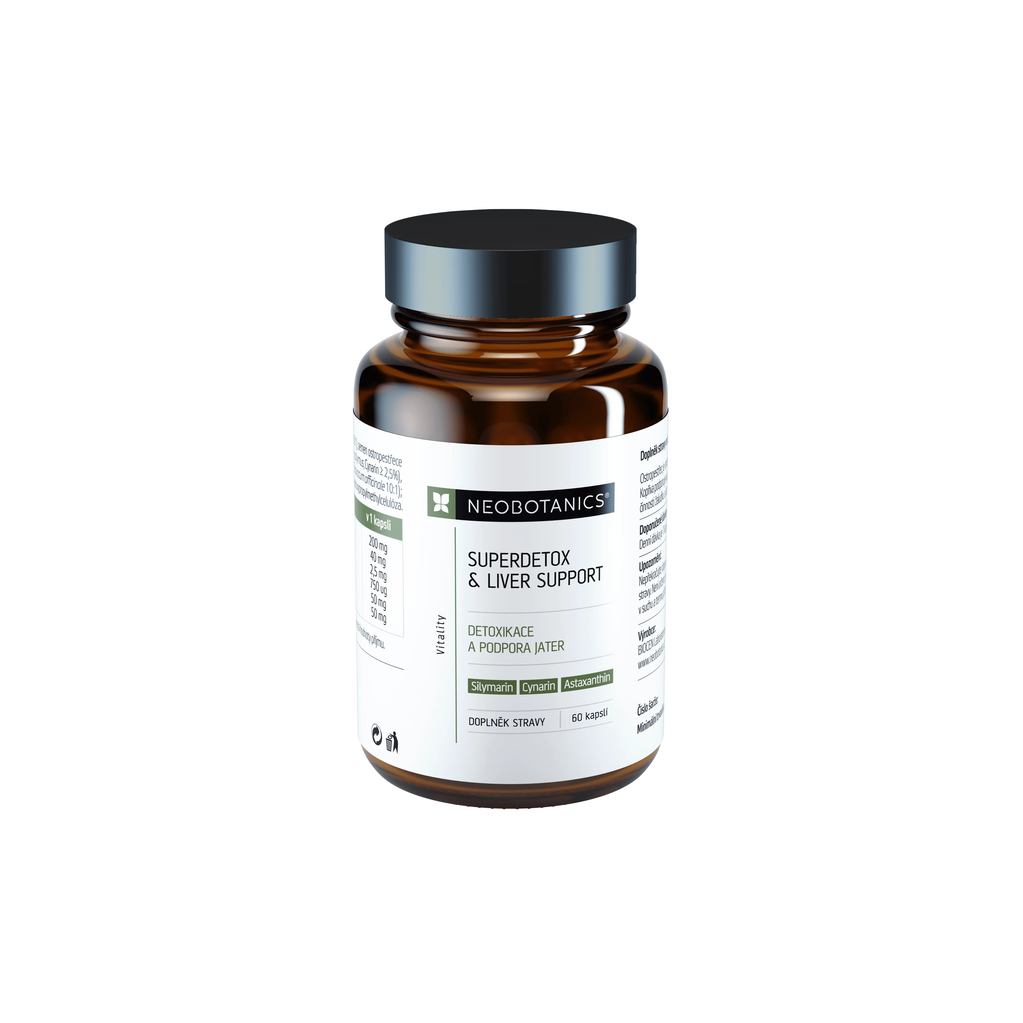 Neobotanics Superdetox & Liver Support (60 kapslí) - detoxikace a podpora jater